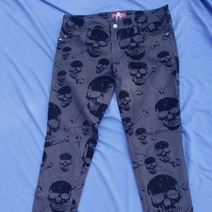 Tripp Scull Patterned Skinny Jeans